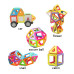 Set forme magnetice pentru construit
