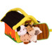 Ferma cu animalute din plush pentru bebelusi