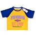 Tricou Lee Cooper baieti, East London, portocaliu cu maneci albastre, 4-14 ani Tricou Lee Cooper baieti, East London, portocaliu cu maneci albastre, 4-14 ani